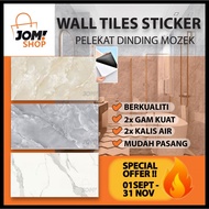 Wall Tiles Marble Self Adhesive 30x60CM PVC Floor Wall Stickers Waterproof Wallpapers Bathroom Toile