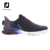 FootJoy FJ Fuel Sport BOA Men's Spikeless Golf Shoes - Navy/Red [WIDE WIDTH FIT]