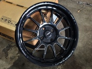 New Car Sport Rim ORIGINAL GAIA RACING WHEELS MMXV T-095 17x7.5J 4x100 ET38 BMT/C  - READY STOCK