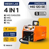 Mesin Travo Trafo Las CO2 Inverter Welding Daesung MIG 120 SE Flux Cored FCAW Tanpa Gas CO Korea Lif