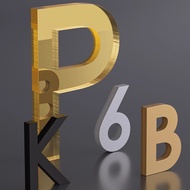 7x4.6cmGolden numeral letter 3D identification sign Door Number Signage House Unit Number  Door Numb