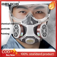 หน้ากากประเภทก๊าซกรอง DEUKIO,สารเคมีหน้ากากป้องกันฝุ่น,สีพ่น,หน้ากากกรองคาร์บอนกัมมันต์กำจัดศัตรูพืช