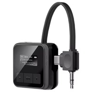 3.5mm Aux/Type-c Bluetooth 5.3 Audio Receiver Transmitter Wireless Stereo Music Adapter for Airplane