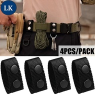 LK 4 Pcs Duty Belt Keeper with Double Snaps / Wide Belt Security Tactical Belt / Outdoor Sports Belt