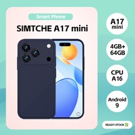 SIMTCHE A17 Mini 4.0 Inch Small Smartphone 4GB+64GB 64MP Rear Camera Dual SIM 4G WiFi Bluetooth Back