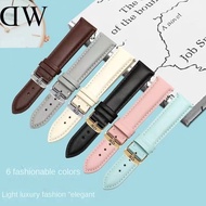 Dw Watch Genuine Leather Watch Strap Cowhide Watch Strap Women's Watch Bracelet 12mm/14mm/16mm/18mm/