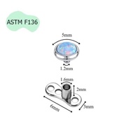 Opal leather culture jewelry [Titanium F136]