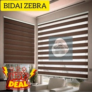 ListonX Bidai Tingkap 🔥 Ready Stock 🔥 for Home Decor | Zebra Blind Modern Style | Roller Blinds