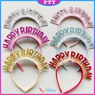 Bando Happy Birthday Glitter Rumbai Bando Gliter Pesta Ulang Tahun Aksesoris Pesta Acara Party Hadia