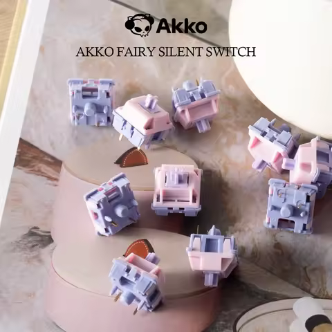 Akko Fairy Switch 5 Pin 50gf Linear Silent Switches For MX Mechanical Keyboard Suitable for Office T