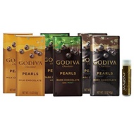Godiva Milk/Dark/Cappuccino Chocolate Pearls 43g (4 Flavour)•Dark Chocolate•Milk + Cappuccino •Milk + Crispy