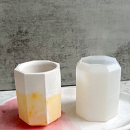 Concrete Pots Epoxy Resin Stripe Design Flower Arranger Mould DIY Handmade Vase High Striped