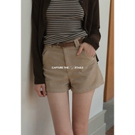 [ EGGKA] Velvet short shorts