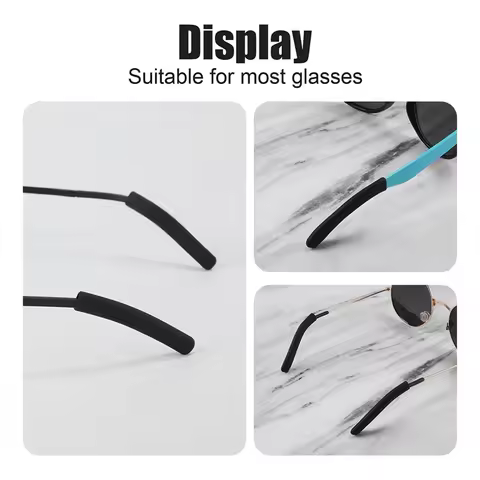 CYGJ-8 Pairs Eyeglass Ear Cushions, Soft Ear Pads For Glasses Silicone Glasses Temple Covers Eye Gla