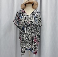 [044] {5066} KIMONO BLOUSE BATIK/BLOUSE RAYON MATERIALS KIMONO