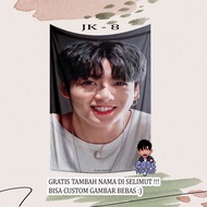 JEON JUNGKOOK BLANKET - BTS MEMBER BLANKET BTS Jungkook blanket - BTS Jungkook blanket - custom blan
