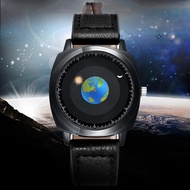 ADDIES 1704 Brand Creative Design Rotating Earth Dial Watch Silicone Leather Quartz Sports Watch Men's Watch Relogio Masculino