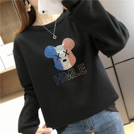 [AMYGO] Sweatshirt Woman Oversized Sweatshirts Women Plus Size Blouse Women Wanita Ladies Blaus Baju Perempuan Lengan Panjang