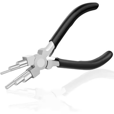 6 in 1 Bail Making Pliers with Extra Foam Grip- Wire Plier Loopers For Jewelry Making- Comfort Grip 