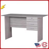 Cassa Writing Table 4ft With 3 Drawer (Grey)