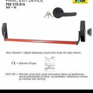 Promo Bar Handle Panic Exit Device Solid Ped 310+016 Red+ Black