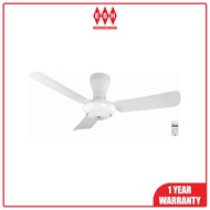 KDK K11ZF-WT 110cm / 44 Inch 3 Blades Ceiling Fan with Remote Control (White) | ESH
