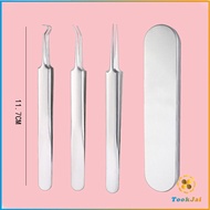 TookJai แหนบกำจัดสิวหัวดำ คีมกำจัดสิวหัวดำ กดสิว มาพร้อมกล่องเก็บ acne tweezers