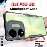itel P55 5G Airbag Clear Phone Casing For itel P55 itelP55 P 55 55P P55itel 5G Silicone Transparent 