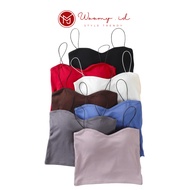 Woomy - BR087 Women's Tank Top Bra With Cup BH Singlet Imported Sexy Women's Top
