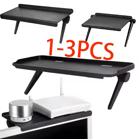 Adjustable TV Screen Top Storage Shelf Computer Monitor Screen Top Storage Rack TV Media Box Router 