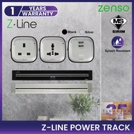 [SIRIM] ZENSO Z-Line Power Track 600MM 800MM 1000MM Universal Adaptor Socket Dual USB Charger 13A So