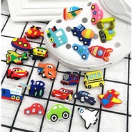Cute Excavator Boat Jibits croccs Motorcycle Bike Jibbits Charm Pin Ambulance Shoe Charms Helicopter
