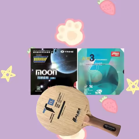 Pro Combo Racket YINHE T-11+T-11S Table Tennis blade with Moon Factory Tuned and DHS NEO Hurricane 3