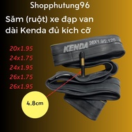 Kenda long valve bicycle inner tube 26x1.95; 24x1.95; 24x1.75; 20x1.95