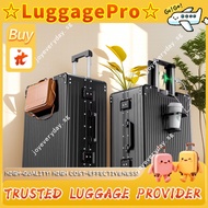 【Bags & Luggage Pro】Women's vintage-style luggage20Small travel suitcase with universal wheels24Dura