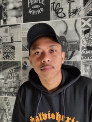 KUMIS TIPIS COWOK UKURAN 75 CM (BONUS LEM PEREKAT)
