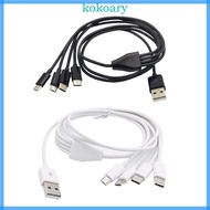 KOK 4in1 Multi Charging Cable Type-C MICRO USB Charge Cord USB to Type-C Micro USB Chager Cord Power