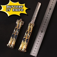 Ready Stock butterfly knife/蝴蝶.刀.玩具 Convenient  Folding Comb CSGO Peripheral Fancy Swing Hand Novice Practice Children