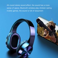 EL หูฟังบลูทูธแบบพับได้,การ์ดชุดหูฟังที่รองรับ T5พับเก็บได้ True Wireless บลูทูธเข้ากันได้กับที่ครอบหู5.0เกมเสียงสเตอริโอ