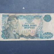 #Termurah Uang Kun Indonesia Series Sudirman 5000 Rupiah 1968 AXF Bagu