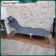 Saintbo Adjustable Portable Folding Escort Bed 170x55x26cm - G011