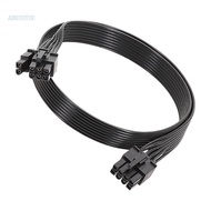 【3C】 Efficient 8Pin to 6+2 Pin PCIE GPU Power Cable 100cm for Series Power Supply Units