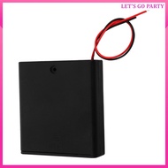 Plastic Case 4 AA Batteries Holder Battery Storage Replacement Battery Holder 6V Battery Holder with