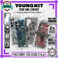 Case Samsung S23 Ultra YoungKit Futuristic Circuit Zero One Slim Fit