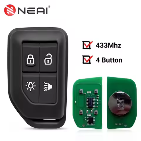 NEAI 4 Button 433Mhz FSK Replacement Smart Remote Car Key For Volvo CARGO 555 FH16 FM Truck No Logo 