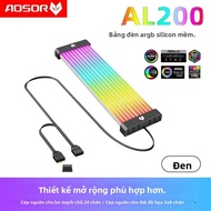 AL200 Máy Tính Để Bàn Mainboard Phát Sáng Dòng Đồng Bộ Cáp ARGB Màu Sắc Cầu Vồng Ốp Lưng Dải Ánh Sán