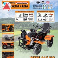 TRAKTOR MINI BAJAK SAWAH DIESEL RODA 4 MATSUMOTO ELEKTRIK STATER MTM-412 PRO