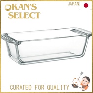 Iwaki Heat-Resistant Glass Square Cake Pan for Pound Cakes, 18x8cm, Model BC211,Direct from Japan
