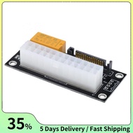 Dual PSU Power Supply Sync Adapter Add2Psu ATX 24Pin to 15Pin  Synchronous Connector Riser Cable Min