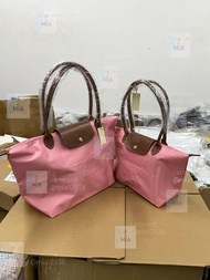 🎀Longchamp 龍驤 棉花糖粉 尼龍配牛皮手柄 短柄小號/長柄中號/長柄大號 托特包 手提包  單肩包